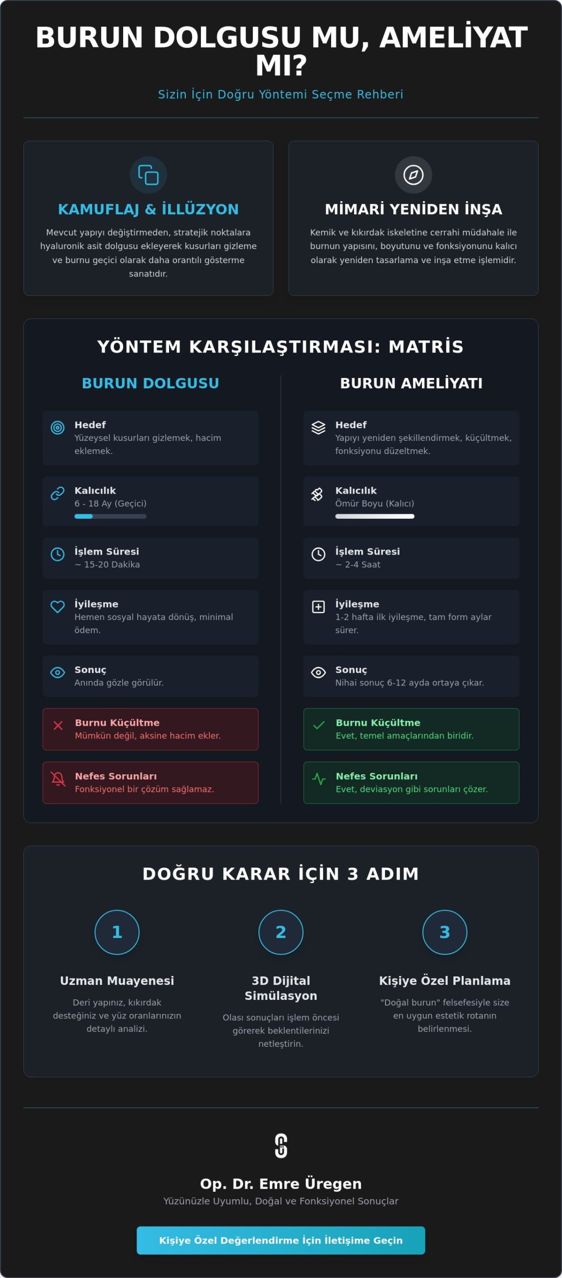 Burun Dolgusu mu Ameliyat mı? Sizin İçin Hangi Yöntem Daha Uygun?