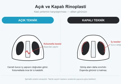 Açık ve Kapalı Rinoplasti Farkı: Hangisi Kime Uygun?