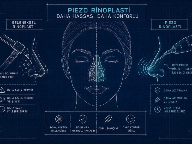 Piezo Burun Estetiği: Klasik Rinoplastiden Farkı, Avantajları ve Sınırları